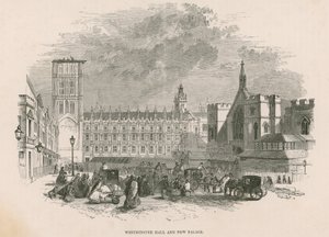 Westminster Hall e nuovo Palazzo di Westminster, Londra da English School