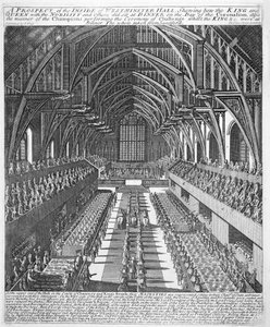 Westminster Hall durante le celebrazioni dopo l