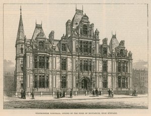 Westminster Town Hall, inaugurato dal Duca di Buccleuch, Alto Steward da English School