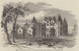 Westwood, vicino a Droitwich, la residenza del Right Honourable Sir John Somerset Pakington, MP (incisione) da English School