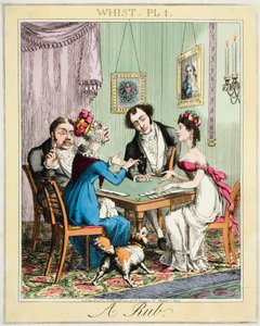 Whist Pl 1. - A Rub, pubblicato a Londra da G. Humphrey