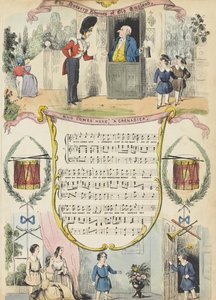 Chi viene qui; Un granatiere, c.1850 da English School