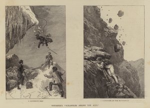 "Scrambles Among the Alps" di Whymper (incisione) da English School