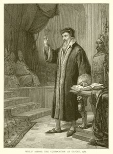 Wiclif davanti alla convocazione a Oxford, 1382 da English School