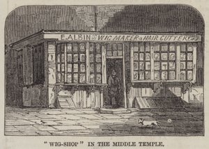 "Negozio di parrucche" nel Middle Temple da English School