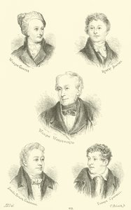 William Cowper, Robert Southey, William Wordsworth, Samuel Taylor Coleridge, Thomas Campbell da English School