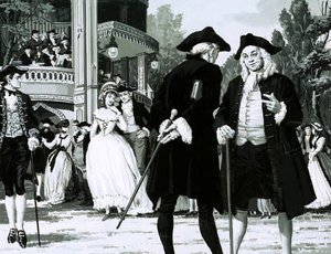 William Hogarth passeggia nei giardini di Vauxhall