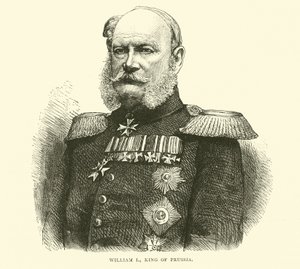Guglielmo I, re di Prussia, luglio 1870 da English School