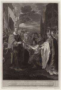 Guglielmo I che riceve la corona d