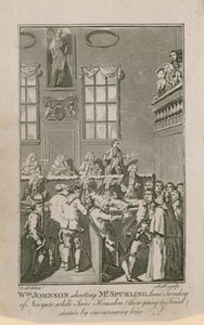 William Johnson che spara a Mr Spurling, capo carceriere di Newgate, mentre Jane Housden (allora in procinto di essere processata) lo incoraggia da English School