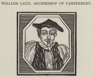 William Laud, Arcivescovo di Canterbury (incisione) da English School