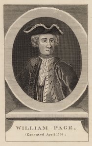 William Page, giustiziato aprile 1758