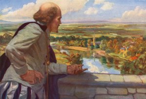 William Shakespeare che guarda l