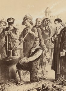 William Visconte Stafford, "Si inginocchiò davanti al ceppo" da English School