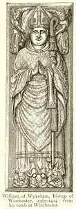 William di Wykeham, Vescovo di Winchester, 1367-1404 da English School