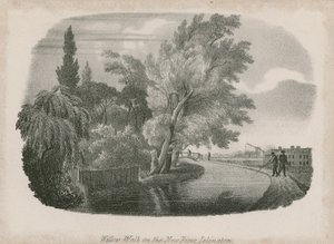 Willow Walk sul New River, Islington, Londra da English School