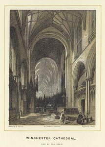 Cattedrale di Winchester, vista del coro da English School