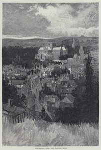 Winchester, dalle colline orientali (litografia) da English School