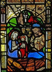 Finestra N2 raffigurante la Natività