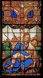 Finestra N2 raffigurante la Pietà da English School
