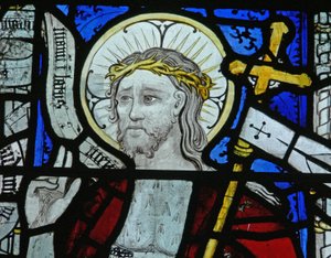Finestra N5 che raffigura Cristo della Resurrezione da English School