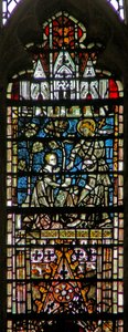 Vetrata raffigurante una scena di Resurrezione: Noli Me Tangere da English School