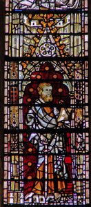 Vetrata raffigurante un santo da English School