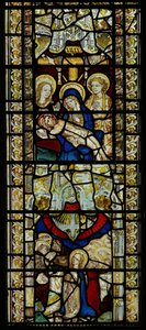 Finestra raffigurante la Pietà e la Pentecoste da English School