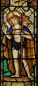 Vetrata n3 raffigurante Cristo della Resurrezione da English School