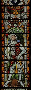 Finestra n4 che raffigura Gilbert III de Clare da English School