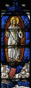 Finestra s3 raffigurante la Trasfigurazione da English School