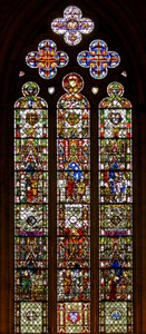 Finestra w26 raffigurante la finestra di San Nicola da English School