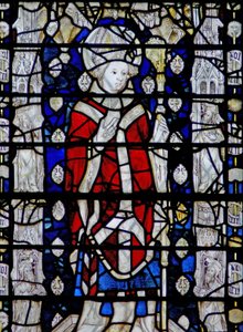 Finestra w6 raffigurante San Chad da English School
