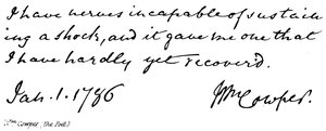 Wm Cowper, (il Poeta) da English School