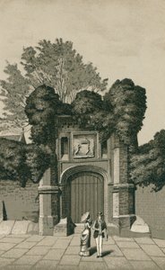 Porta di Wolsey, Ipswich (litografia) da English School