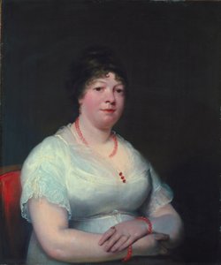 Donna con gioielli di quarzo rosa, c.1810-15 da English School