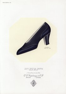Pubblicità di scarpe da donna, anni 