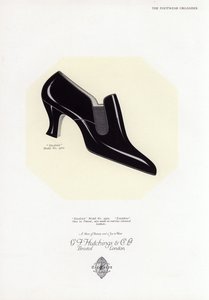Pubblicità di scarpe da donna, anni 