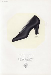 Pubblicità di scarpe da donna, anni 