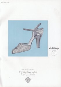 Pubblicità di scarpe da donna, anni 