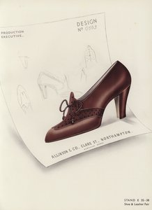 Pubblicità di scarpe da donna, anni 