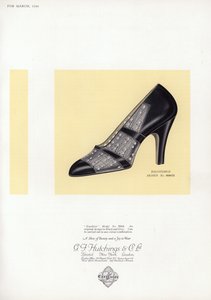 Pubblicità di scarpe da donna, anni 