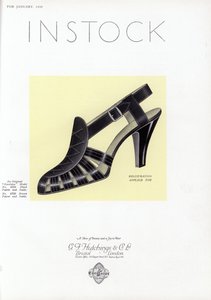 Pubblicità di scarpe da donna, anni 