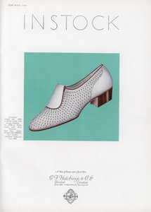 Pubblicità di scarpe da donna, anni 