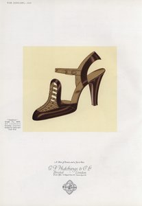 Pubblicità di scarpe da donna, anni 