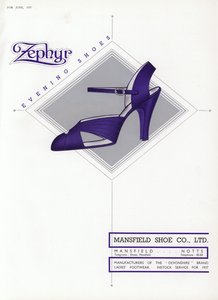 Pubblicità di scarpe da donna, anni 