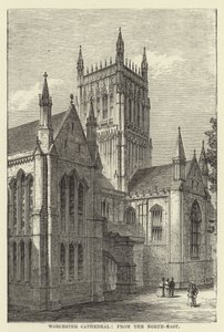 Cattedrale di Worcester, da nord-est da English School