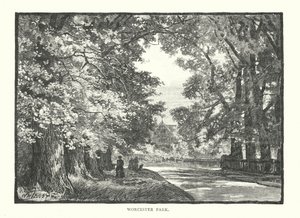 Parco di Worcester (incisione) da English School