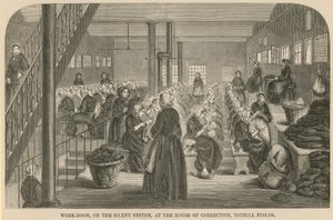 Sala di lavoro nella Casa di Correzione di Tothill Fields da English School