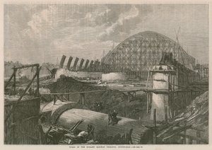 Lavori del terminal della Midland Railway su Euston Road da English School